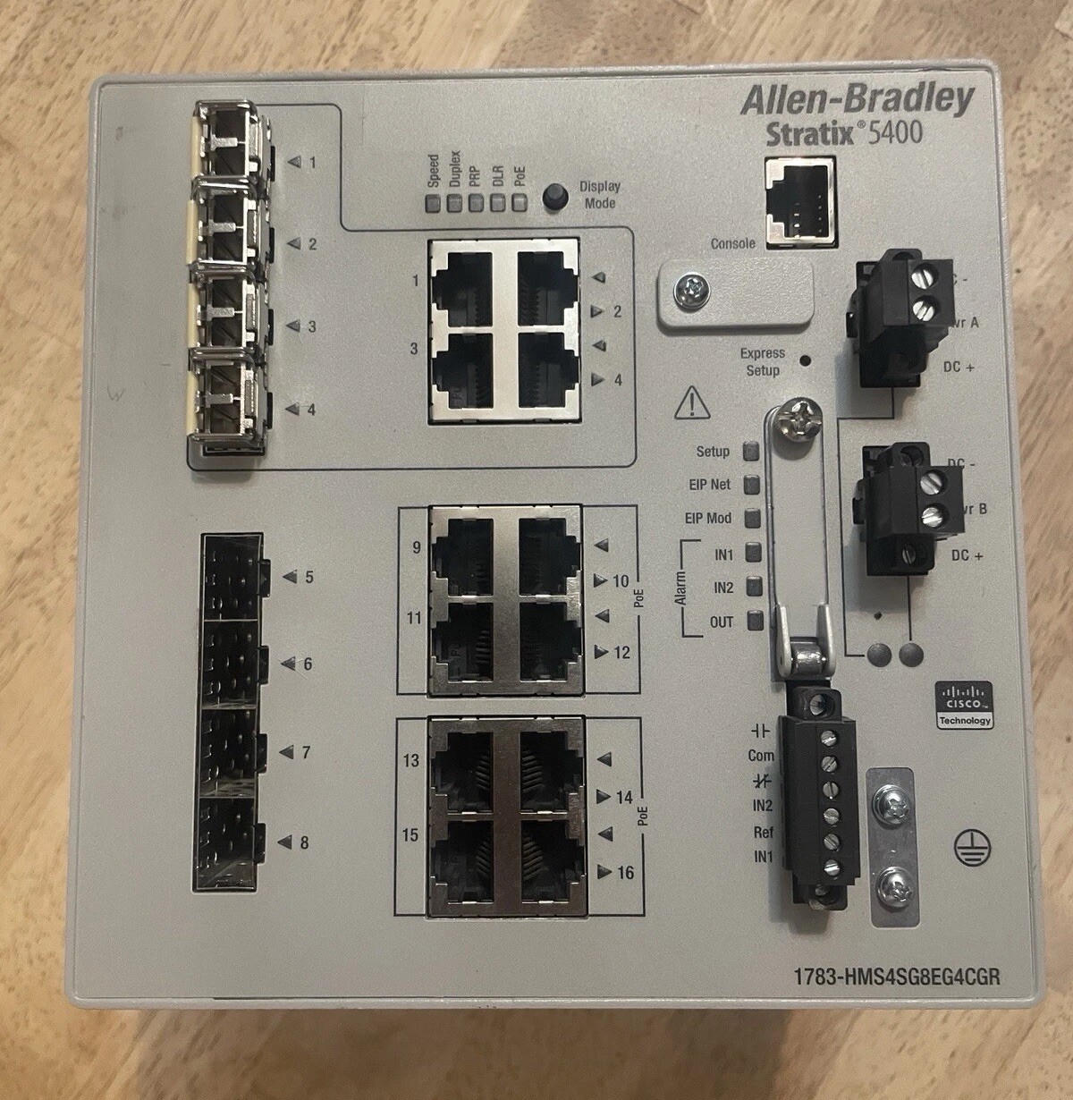 Allen Bradley Stratix 5400 1783-HMS8TG8EG4CGR /A Ethernet Mng Switch