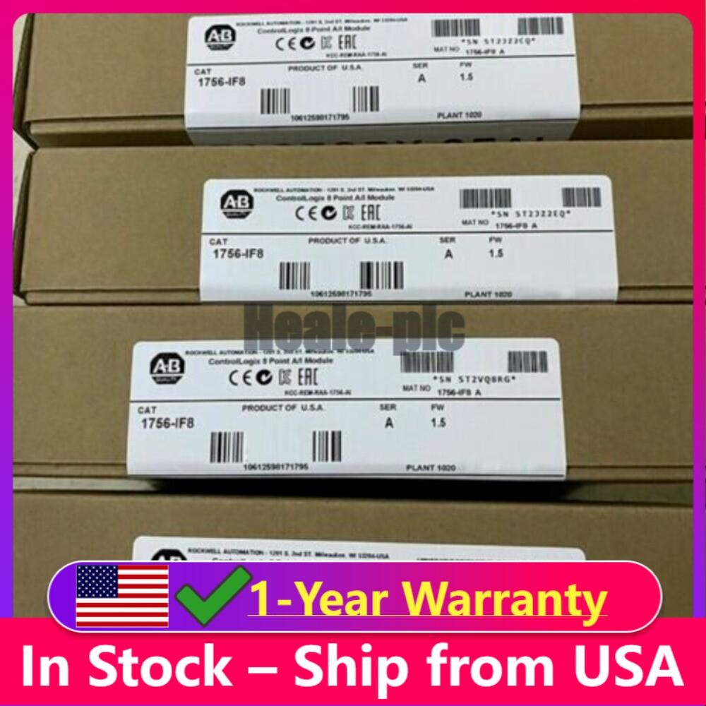 Sealed Allen-Bradley 1756-IF8 /A ControlLogix Point A/I Module US Free Tax