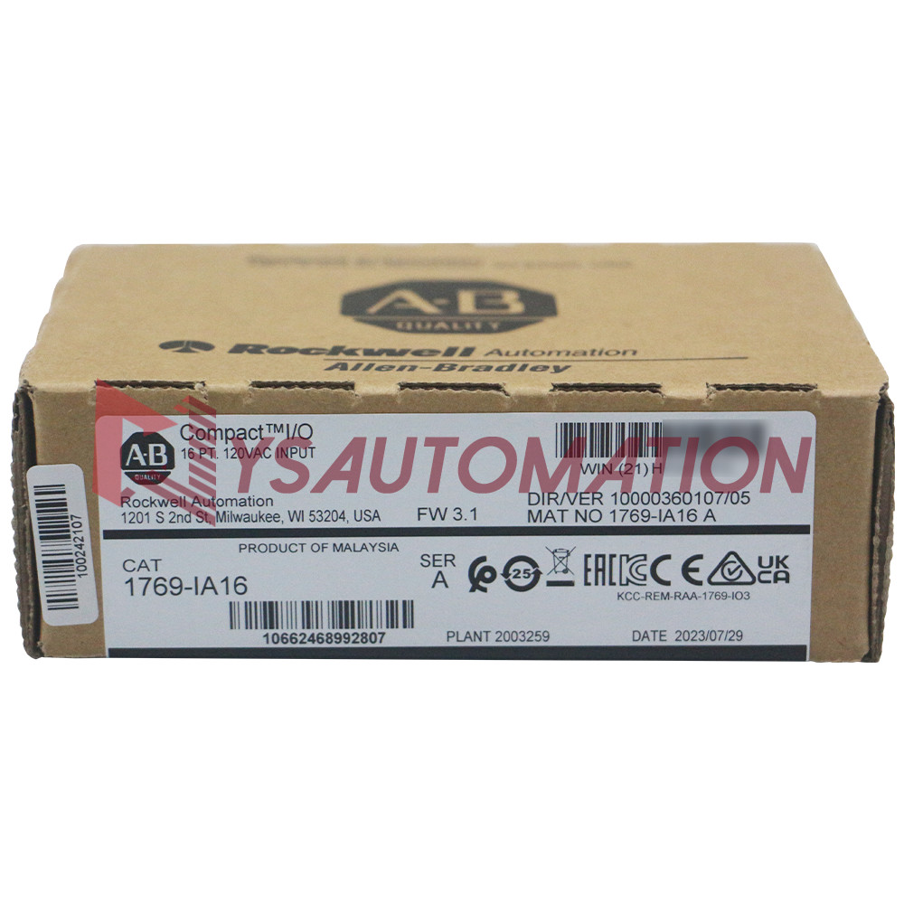 Allen Bradley 1769-IA16 CompactLogix 16 Point 120VAC Digital Input Module US
