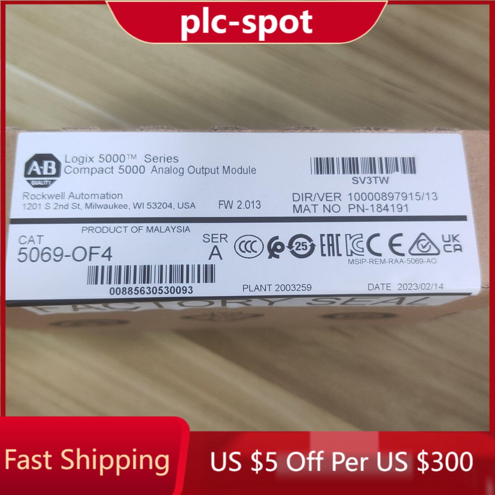 2022 NEW FACTORY SEALED AB 5069-OF4 Series A Output Module Compact 5000 5069OF4