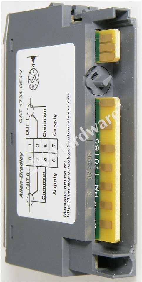 Open Pre-owned Allen Bradley 1734-OE2V Ser C POINT I/O 2-Ch Analog Output Module