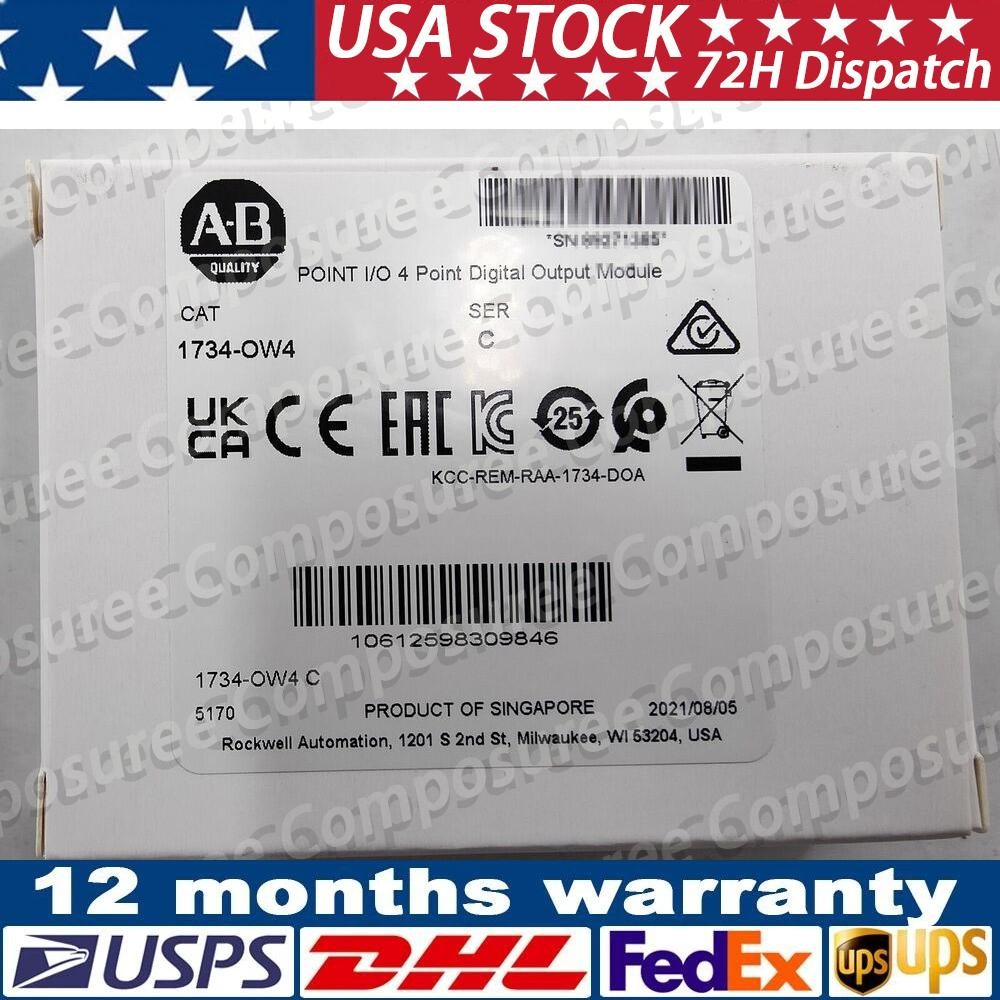 1734-OW4 AB Point I/O 4 Point Digital Output Module Allen-Bradley US Free Tax