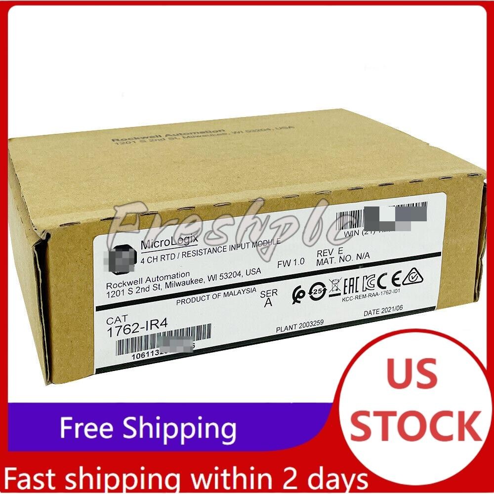 Sealed AB 1762-IR4 MicroLogix 1200 RTD Resistance Input Module US Free Tax