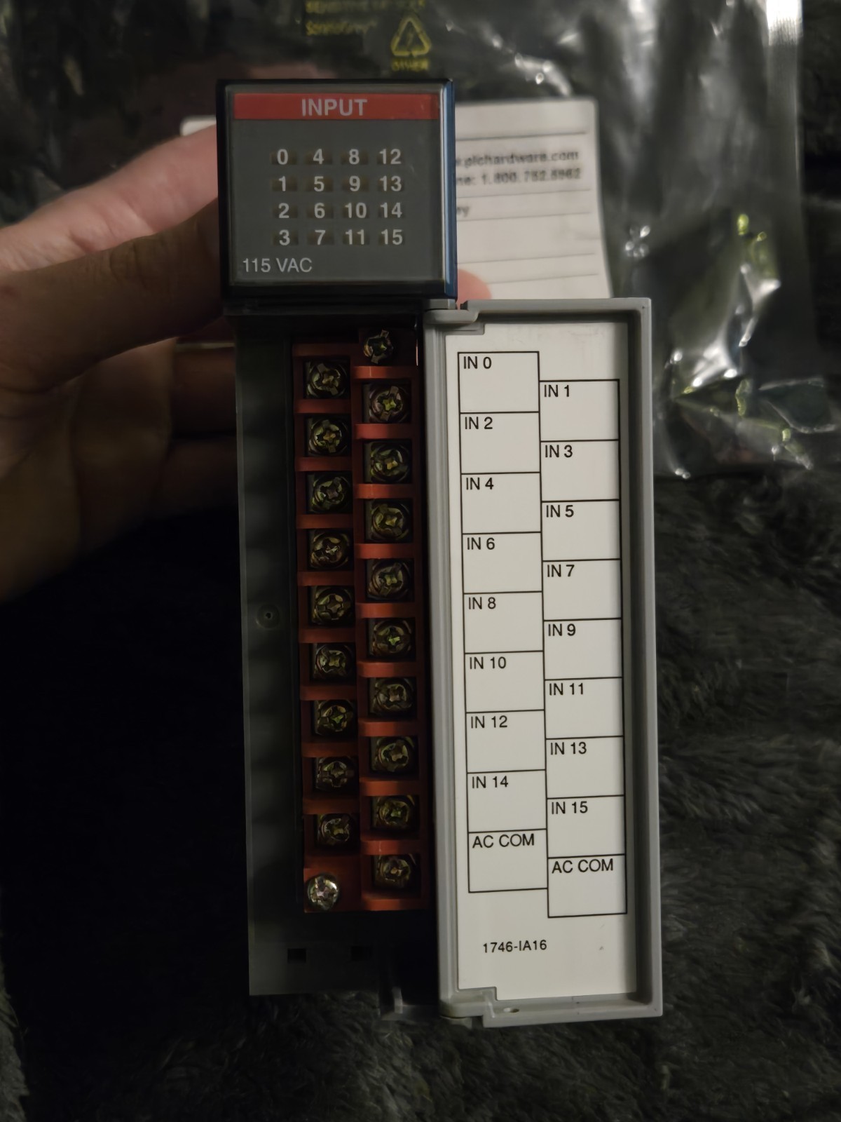 Allen-Bradley 1746-IA16 Series C SLC 500 16-Point AC Input Module 120VAC