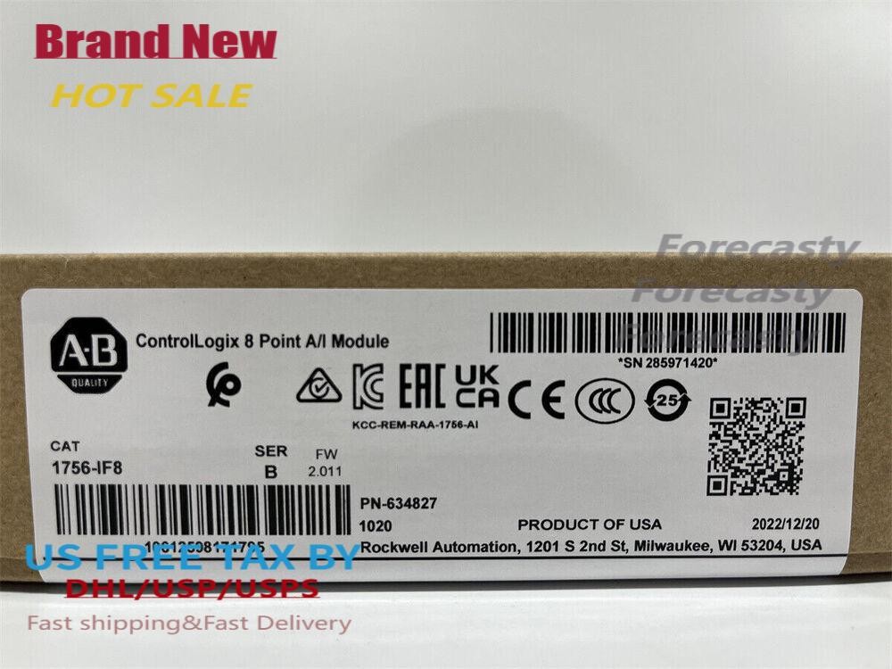 nEW IN BOX Allen-Bredley 1756-IF8 Ser A ControlLogix 8 Point A/I Module 1756IF8