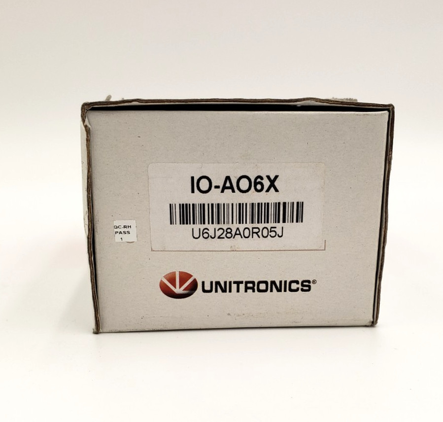 New Unitronics IO-AO6X Isolated Analog Output Module – 60 Day Warranty