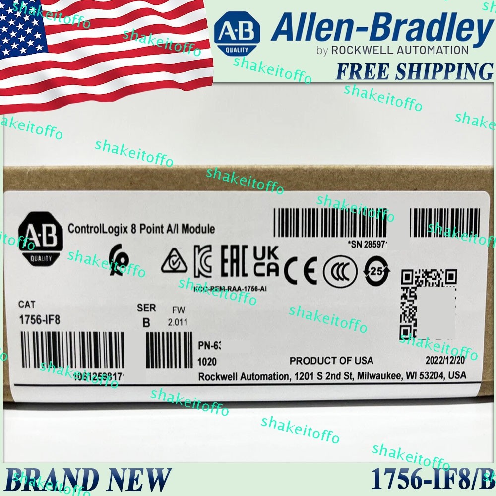 Original Sealed AB 1756-IF8/B ControlLogix 8Point A/I Module 1756 IF8 serB US