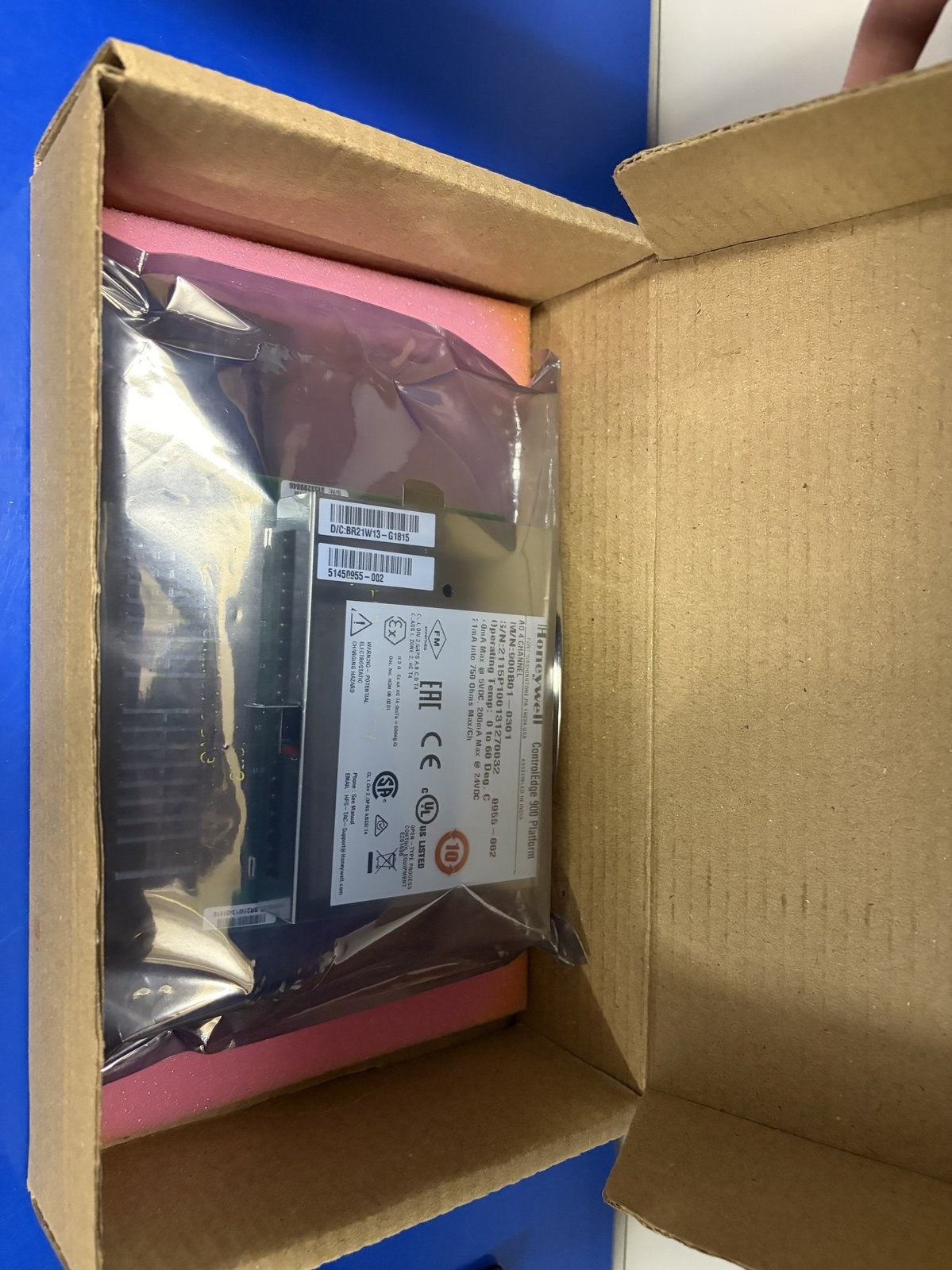 Honeywell 900B01-0301 ControlEdge 900 Analog Output Module 4-Ch AO NEW