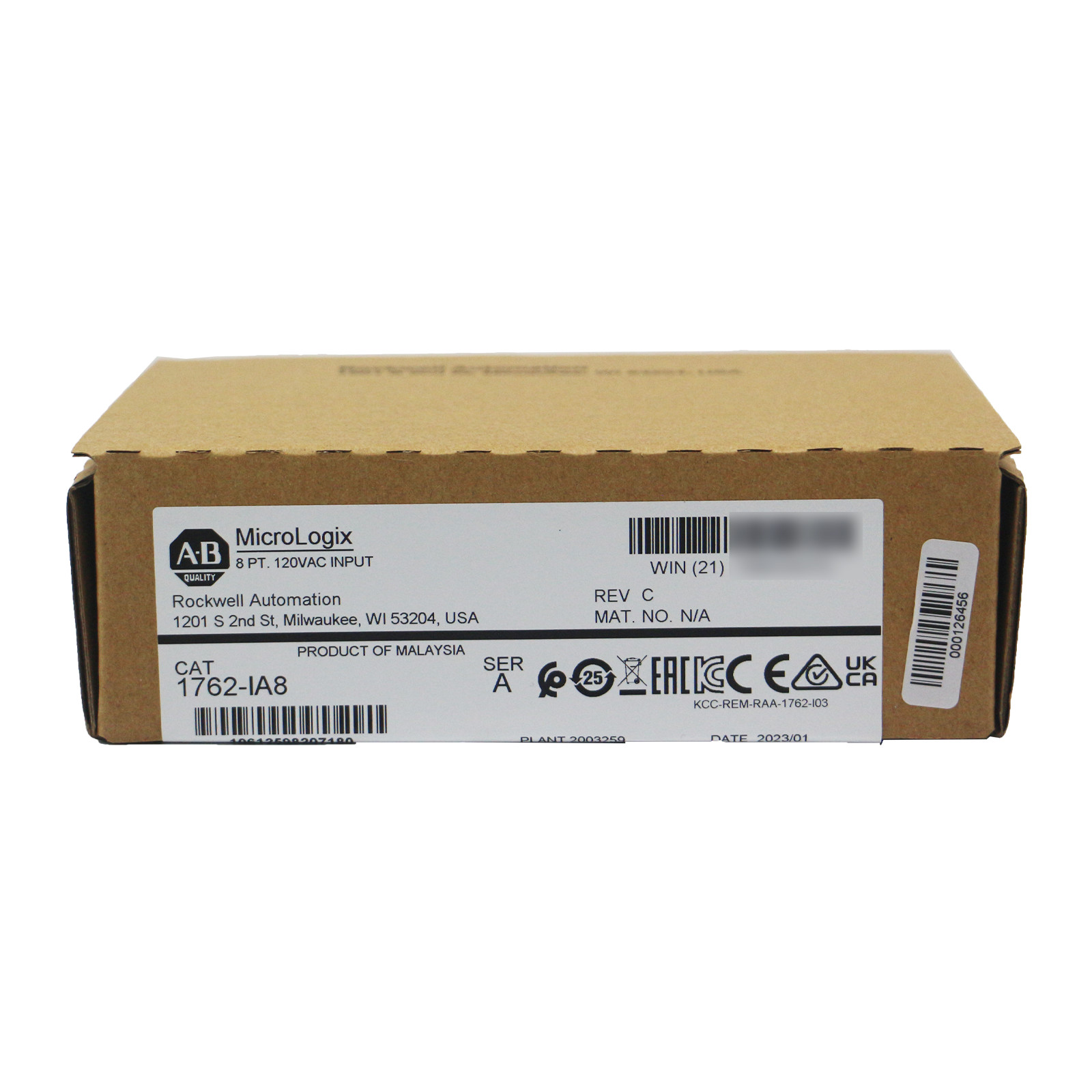 Allen Bradley 1762-IA8 MicroLogix 8 Point 120 VAC Input Module In Box 1762IA8
