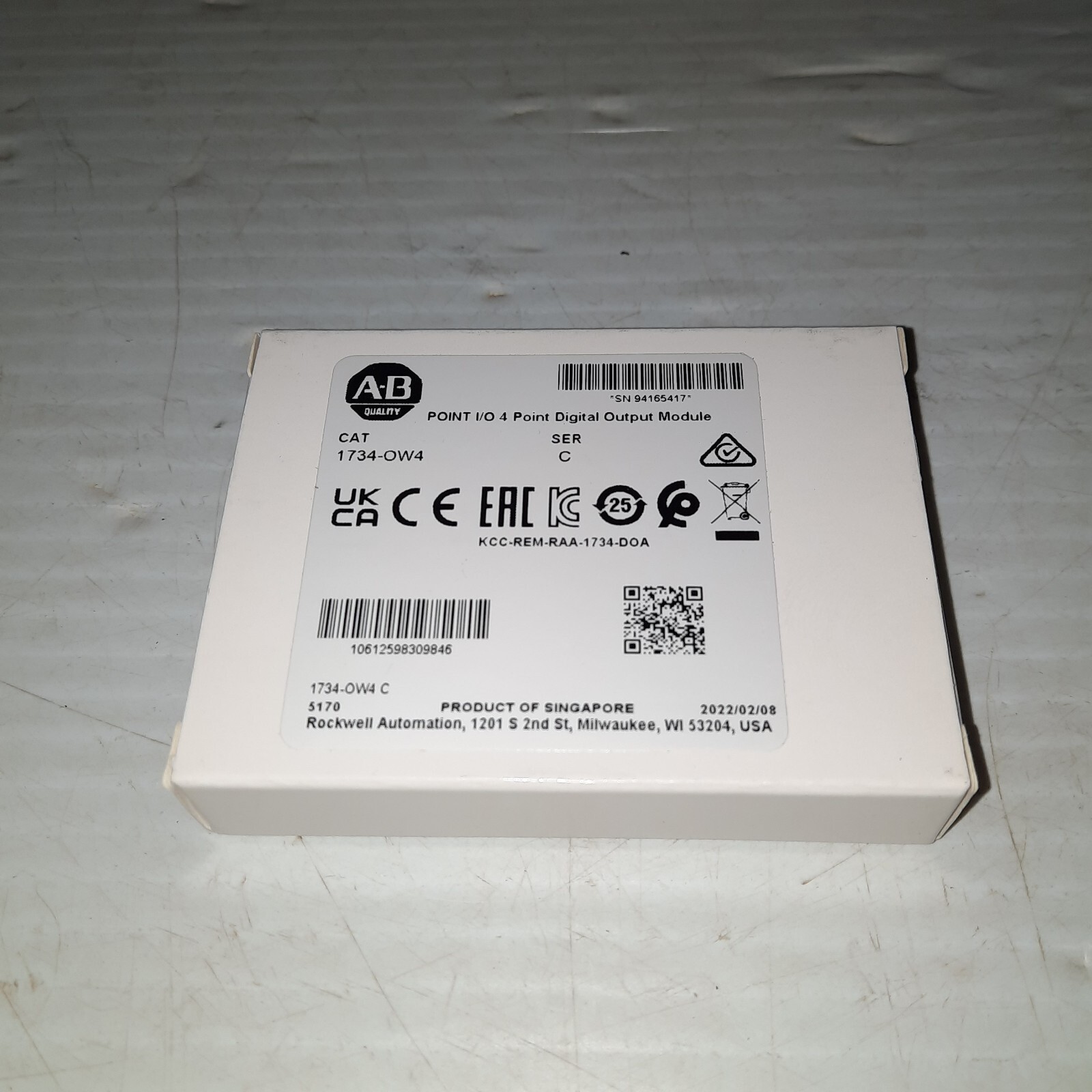 AB 1734-OW4 C POINT I/O 4 Point Digital Output Module 1734OW4 PLC New Sealed