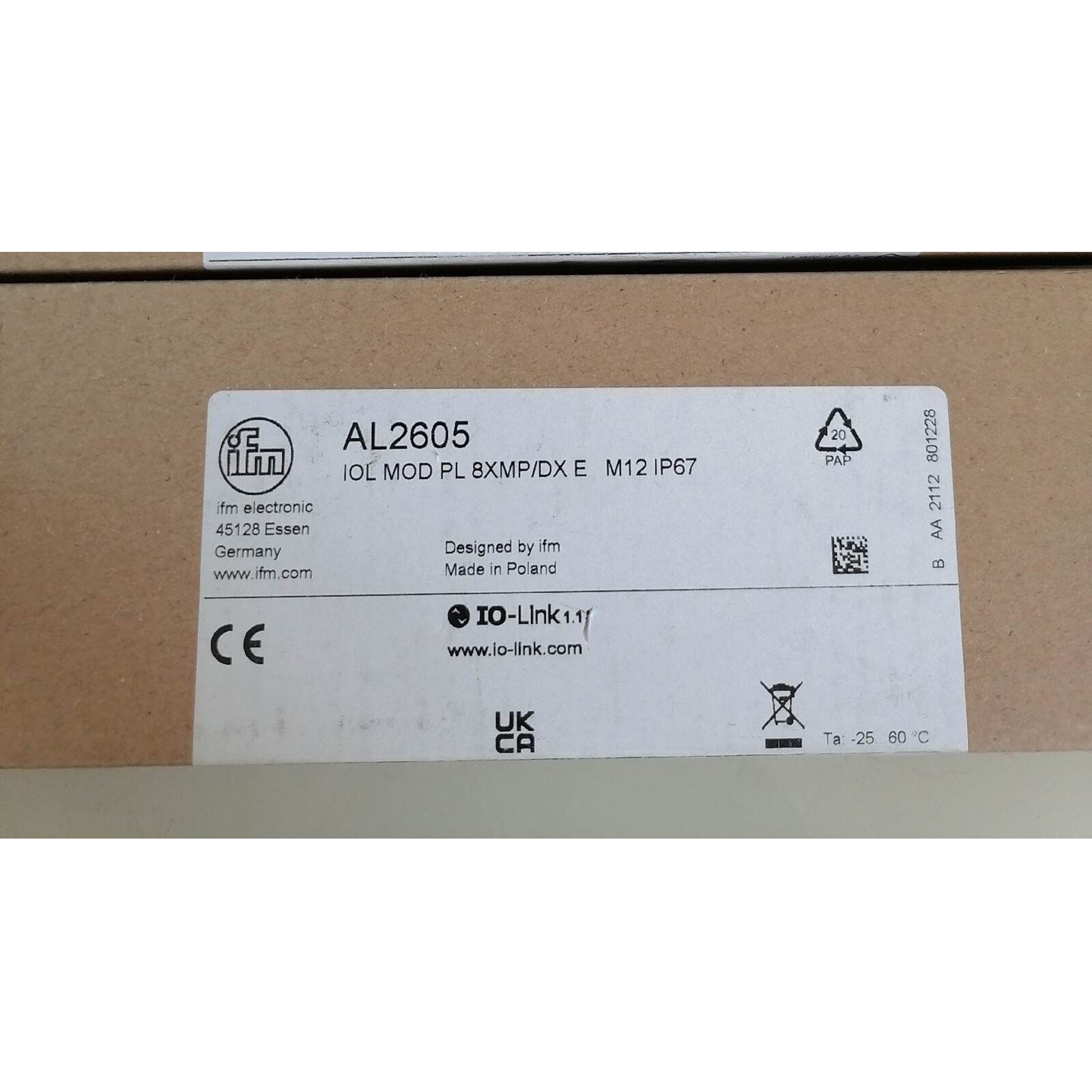 1PC IFM AL2605 IO-Link Module New In Box