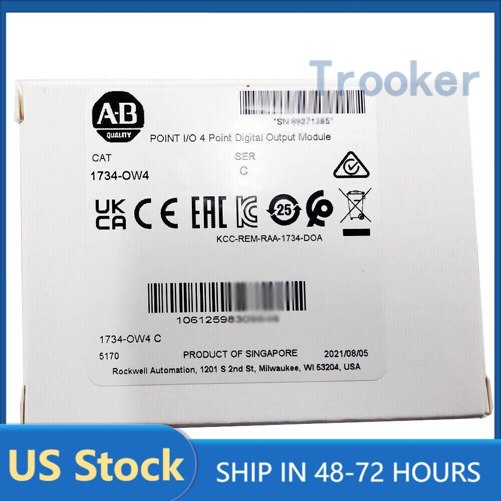 New AB 1734-OW4 POINT I/O 4 Point Digital Output Module 1734OW4 US Free Tax
