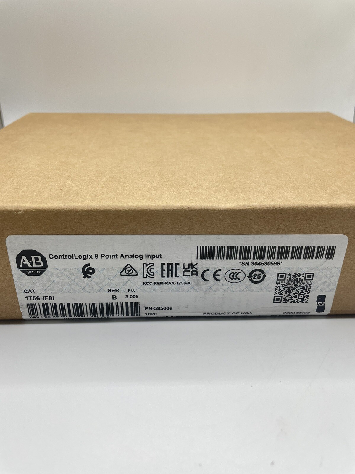 Allen-Bradley 1756-IF8I ControlLogix 8 Point Analog Input Module 1756IF8I
