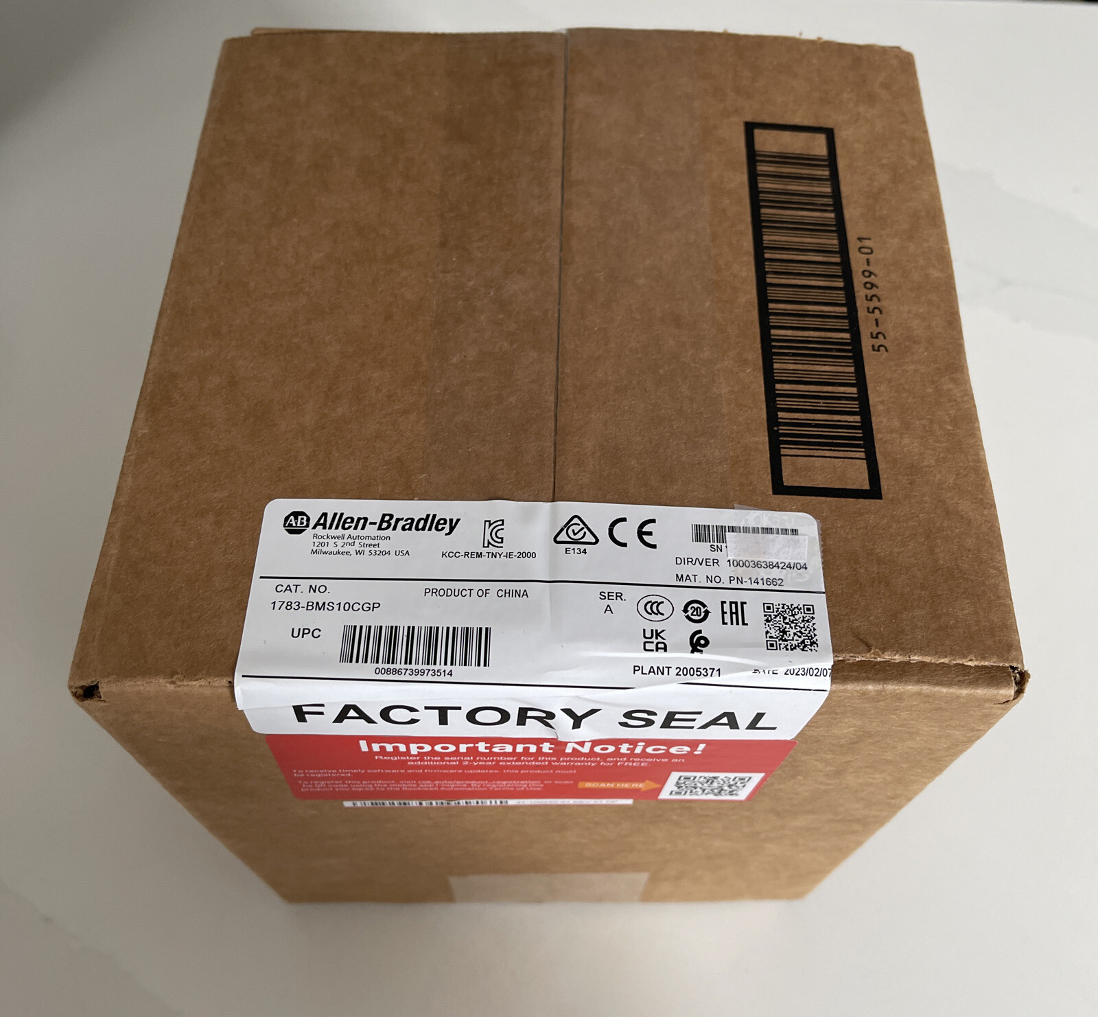 Allen-Bradley 1783-BMS10CGP Stratix 10 Pt Managed Ethernet Switch 1783BMS10CGP