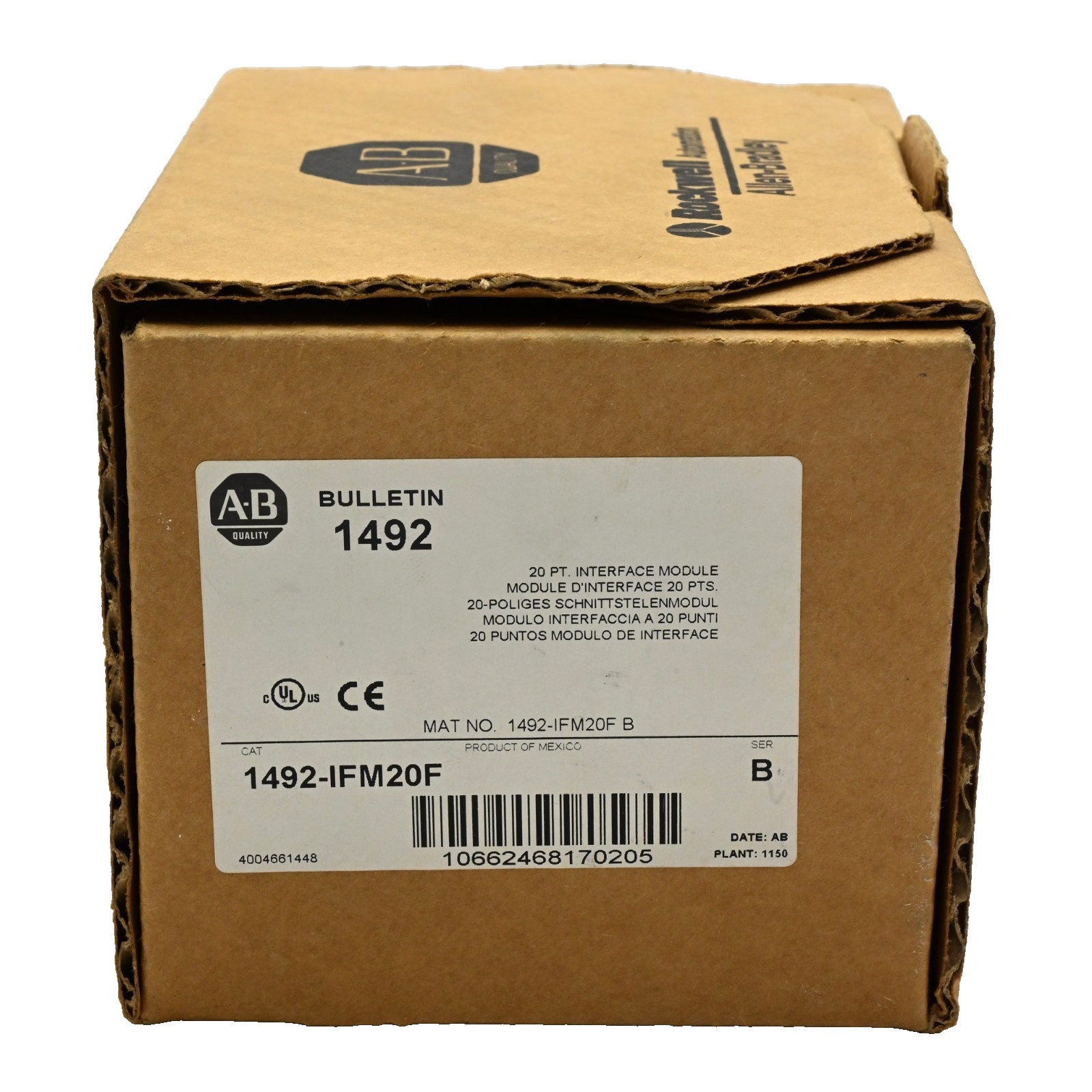 Allen Bradley 1492-IFM20F /B 20-Point Interface Module 0-265V AC/DC