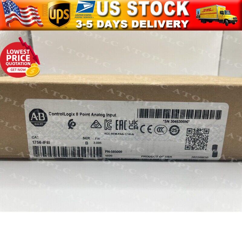 1PC New Sealed Allen Bradley 1756-IF8I Isolated Analog Input Module US Free Tax
