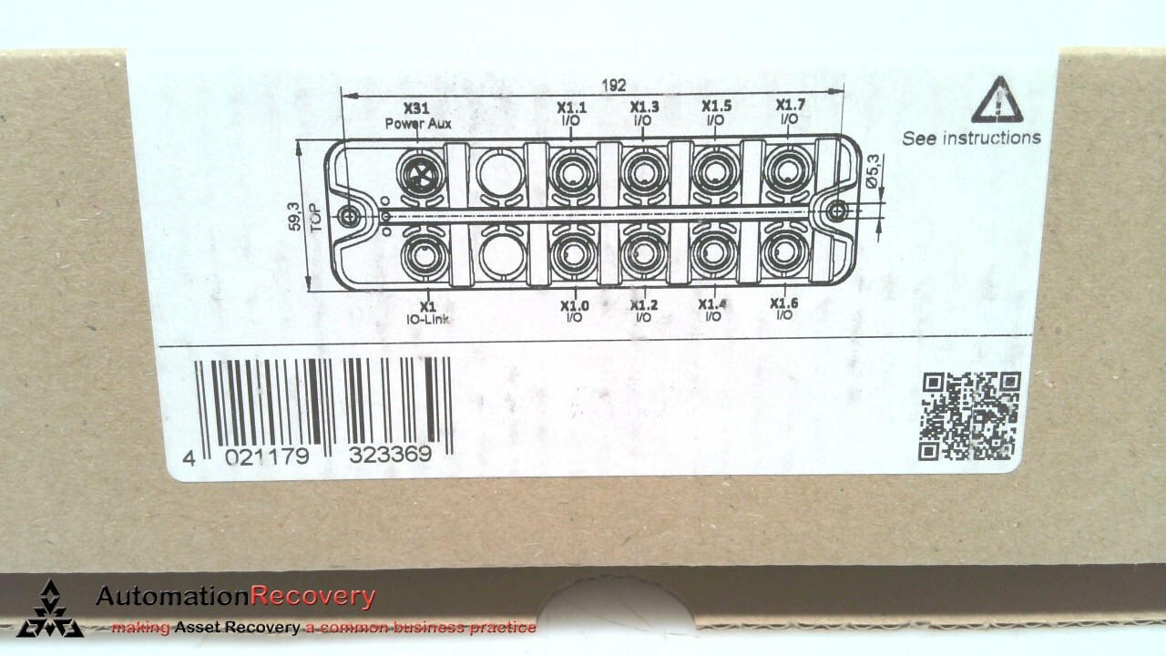 IFM AL2605 I/O MODULE, IOL MOD PL 8XMP/DX E M12 IP67, NEW #320887