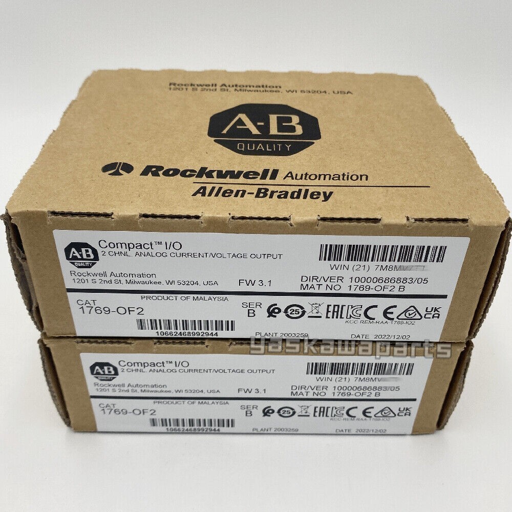 NEW PLC 1769-OF2 Series B Compact I/O Analog Output Module New