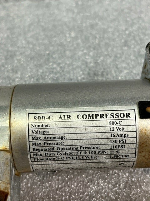Wolo 800 Tiger Air Tank & Air Compressor 12 Volt
