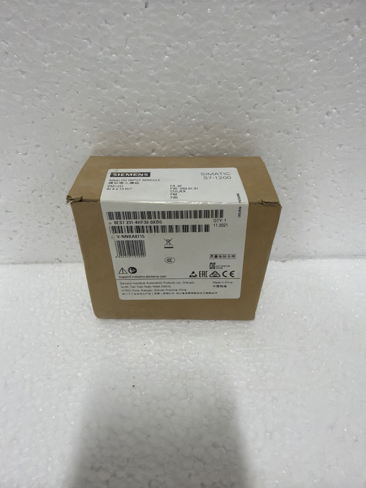 Siemens 6ES7 231-4HF32-0XB0 Analog Input Module 6ES7231-4HF32-0XB0