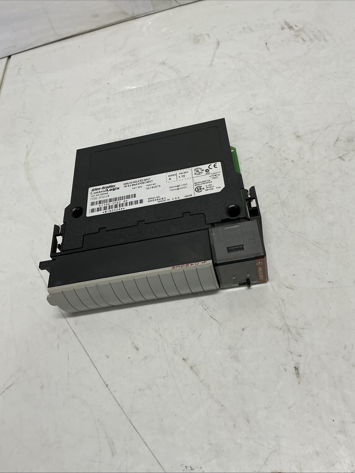 Allen-Bradley 1756-IF6I/A Analog Isolated input Module. Z-244