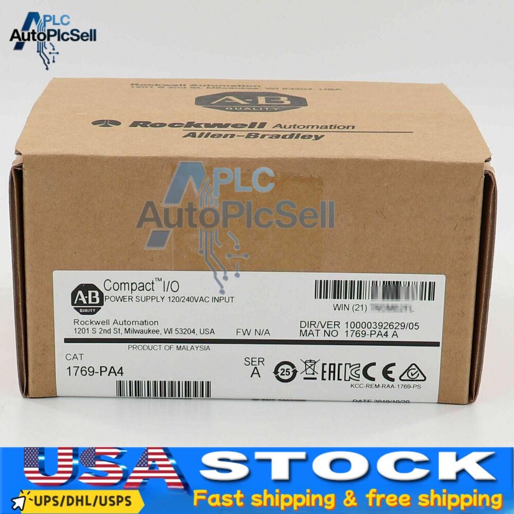 New AB 1769-PA4 SER A CompactLogix Power Supply Module 1769PA4 US Free Tax