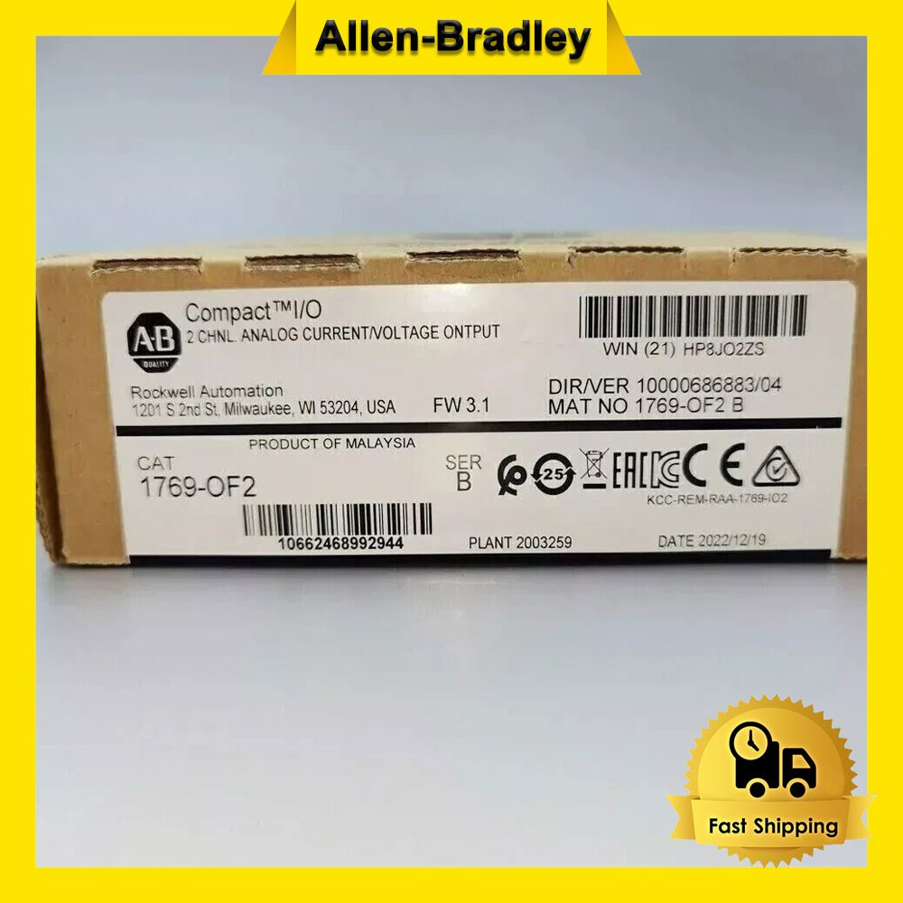 Factory Sealed AB 1769-OF2 SER B Compact I/O Output Module