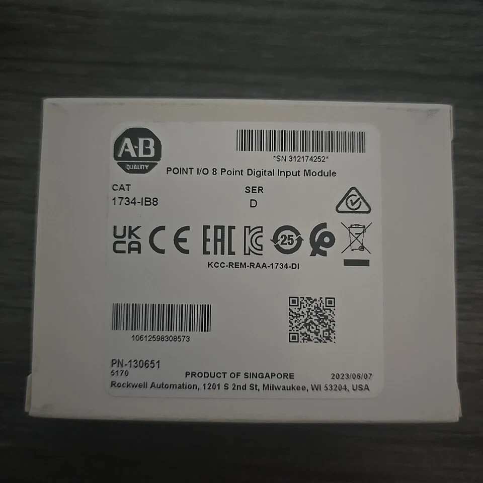 Allen-Bradley 1734-IB8 /D POINT I/O 8 Point Digital Input Module 1734IB8 NEW
