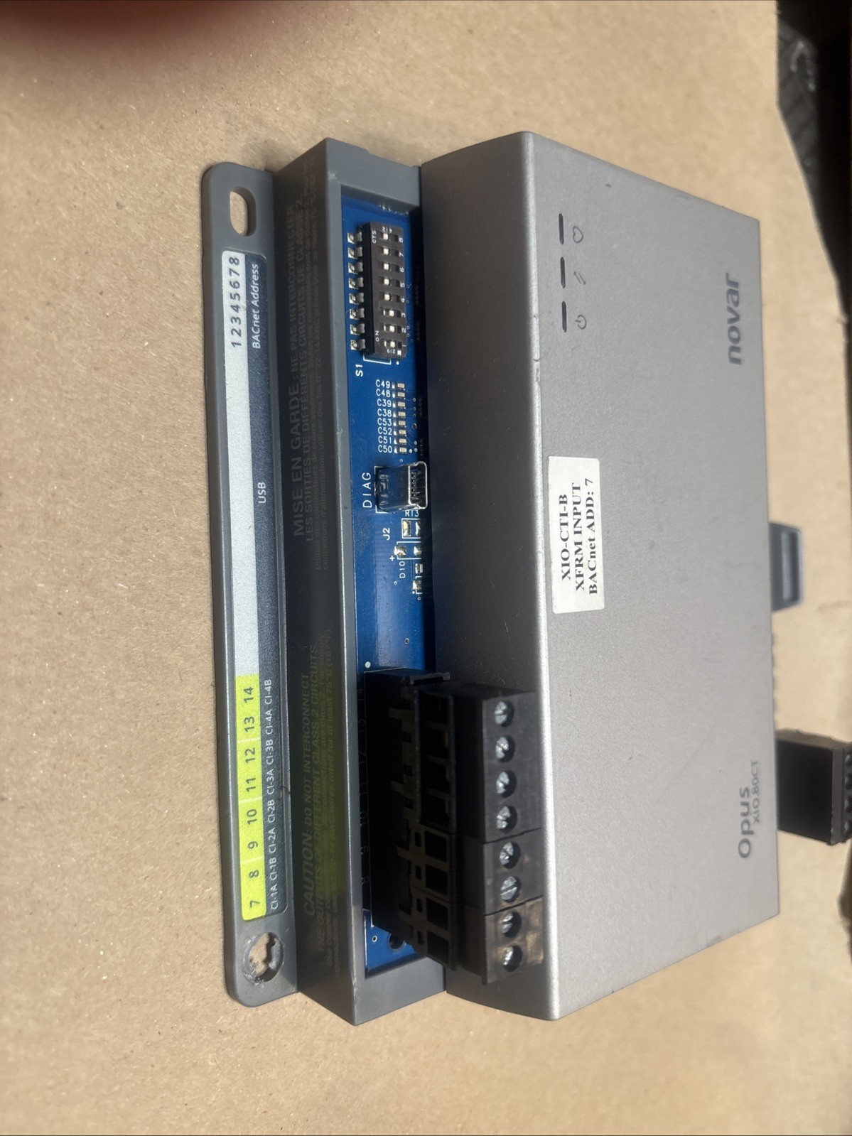 Novar Honeywell Opus XIO‑8CTI‑B XIO.80CT BACnet Remote I/O 8 CT Inputs Module