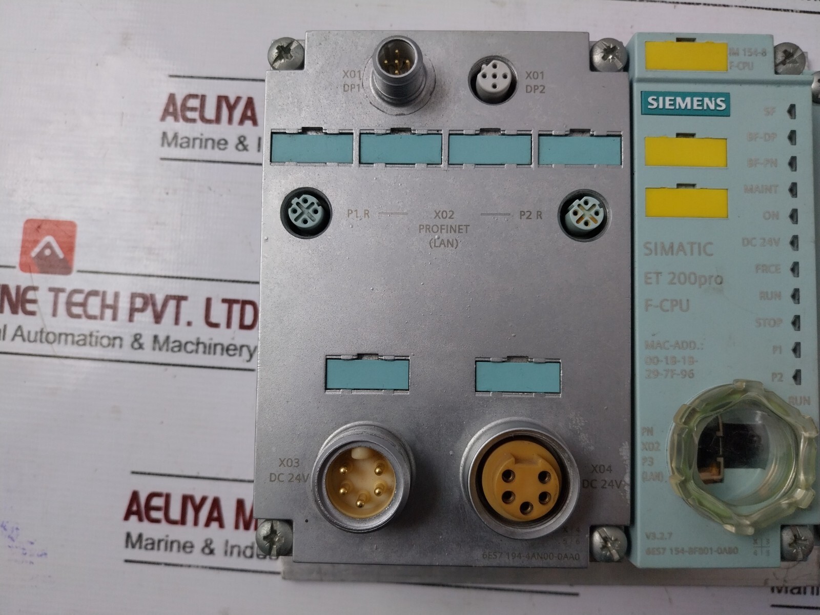 Siemens 6ES7 1548FB010AB0 Interface Module Simatic ET 200PRO F-CPU DC 24V V3.2.7