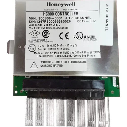 Honeywell ControlEdge HC900 8-Channel Analog Output Card P/N 900B08-0202