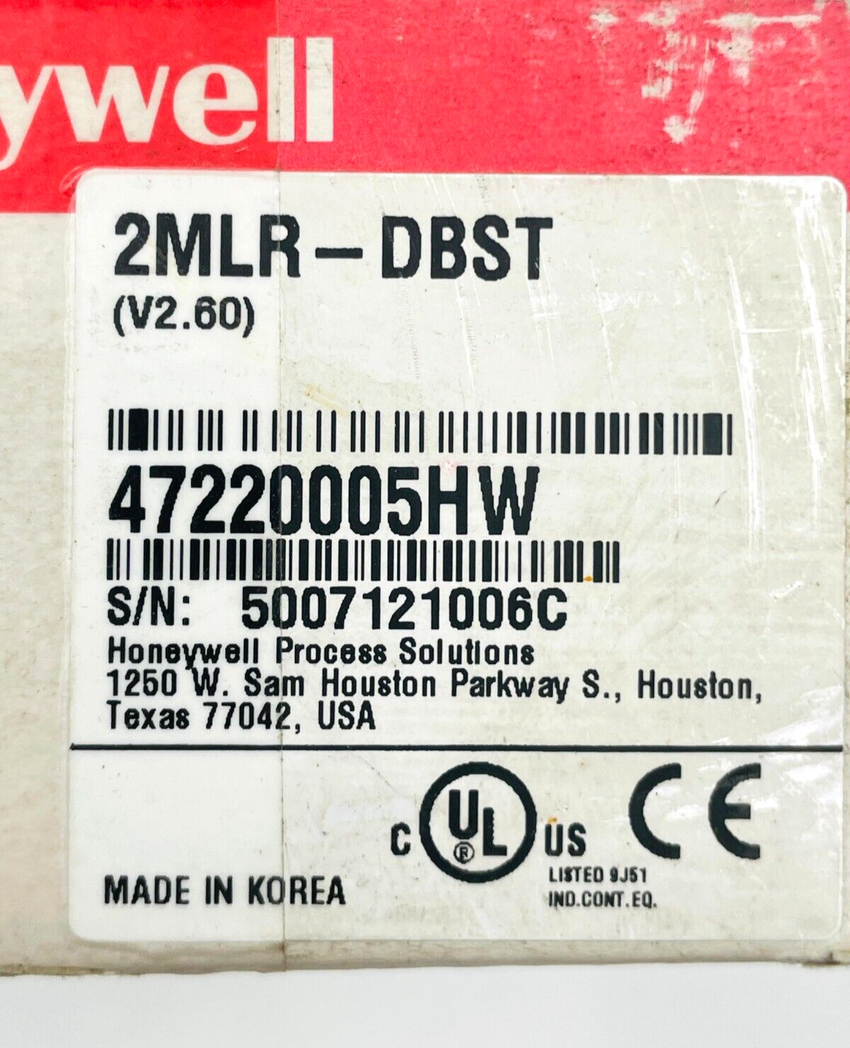 HONEYWELL 2MLR-DBST Expansion Driver Module