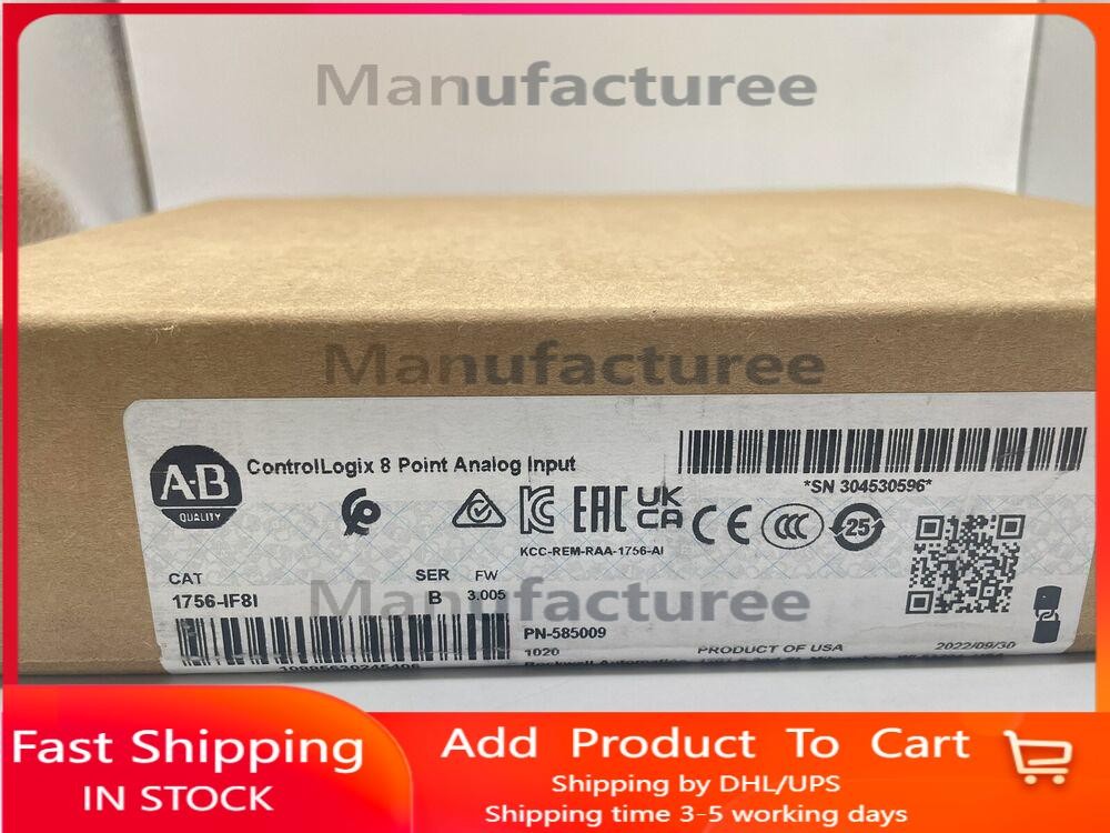 2022 1P New Sealed Allen Bradley 1756-IF8I Isolated Analog Input Module In US