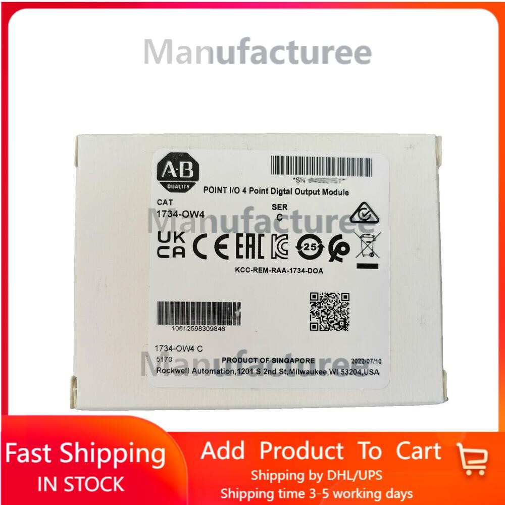 New AB 1734-OW4 Point I/O 4 Point Digital Output Module 1734OW4 In US Free Tax
