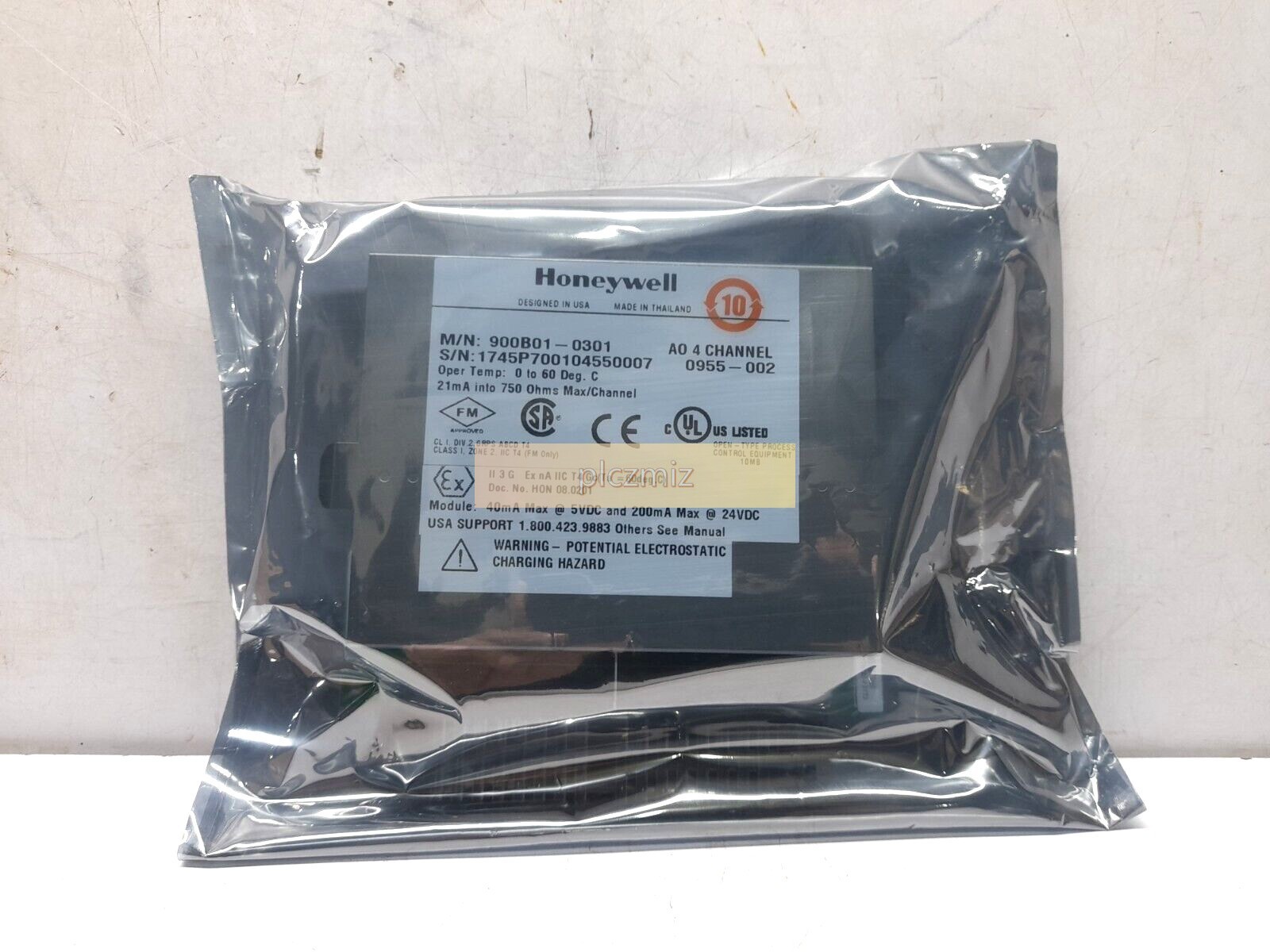 Honeywell 900B01-0301 AO 4 Channel Analog Output Card