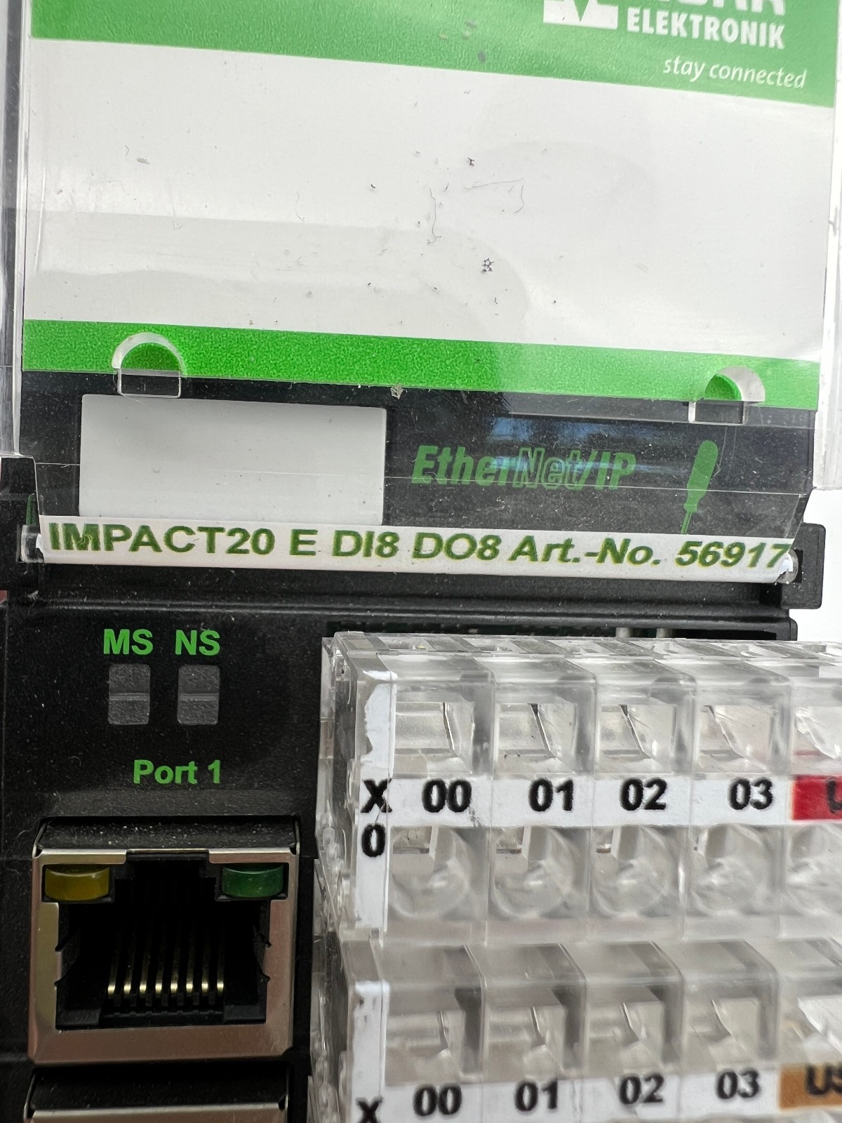 Murr Elektronik Impact20 E D18 D08 56917 2 Port Ethernet I/O Module GERMANY