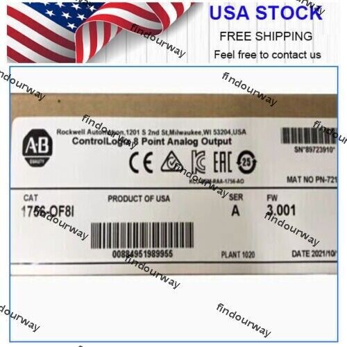1PC NEW PLC 1756-OF8I Control Logix 8 Point Analog Output – 1756-OF8I US
