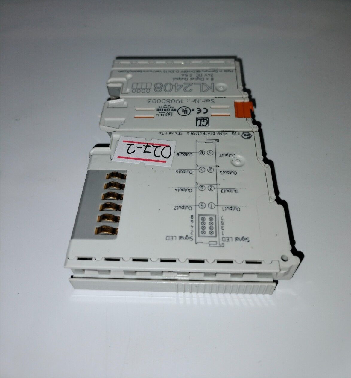 Beckhoff KL2408 Bus Terminal 8X Digital Output Unit Module 24VDC Made in Germany
