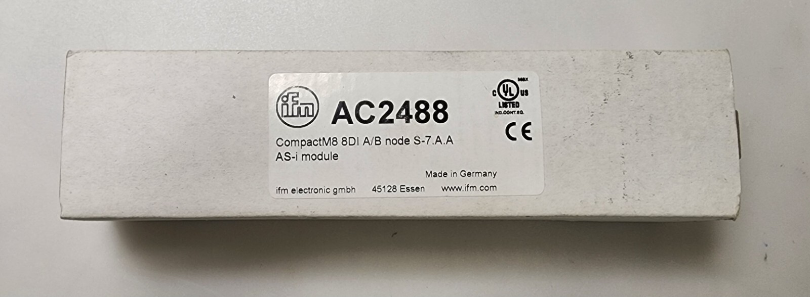 IFM AC2488 COMPACTM8 8DI-AC2488 AS-INTERFACE MODULE COMPACTLINE *NDA AVAILABLE*