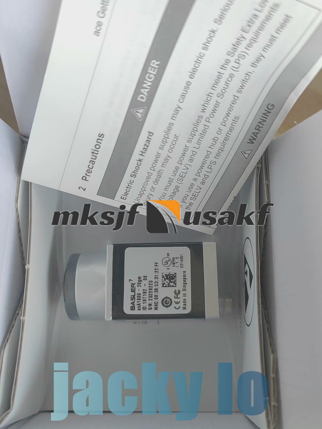 NEW BASLER acA1600-20gm Industrial Camera DHL US Free tax