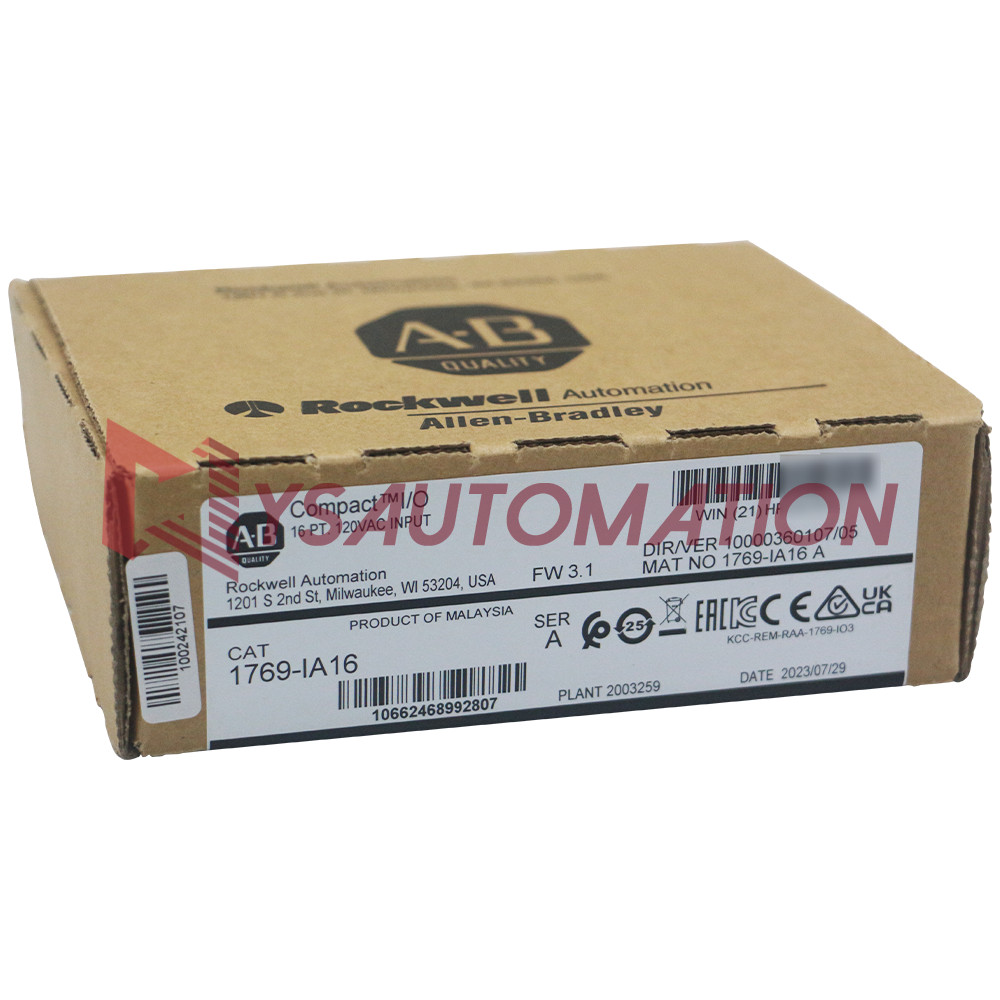 Allen Bradley 1769-IA16 CompactLogix 16 Point 120VAC Digital Input Module US
