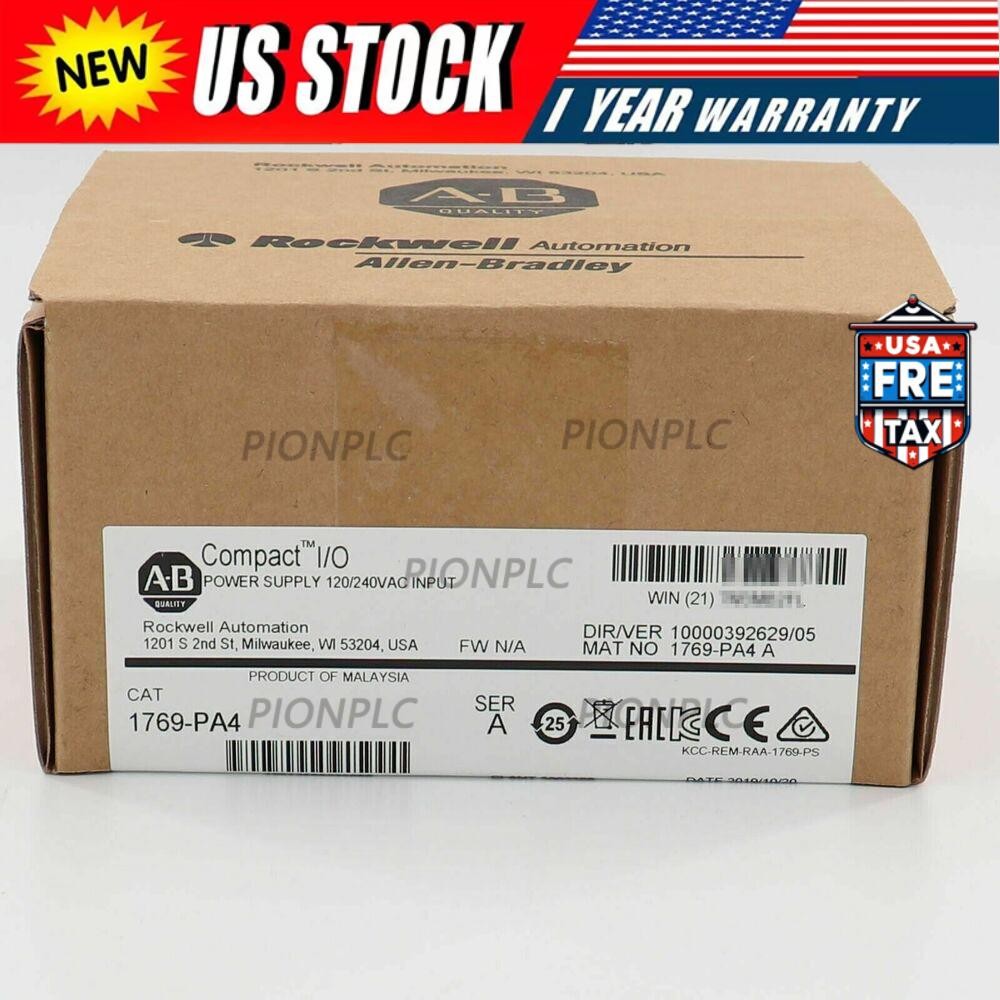 New AB 1769-PA4 SER A CompactLogix Power Supply Module 1769PA4 US Free Tax
