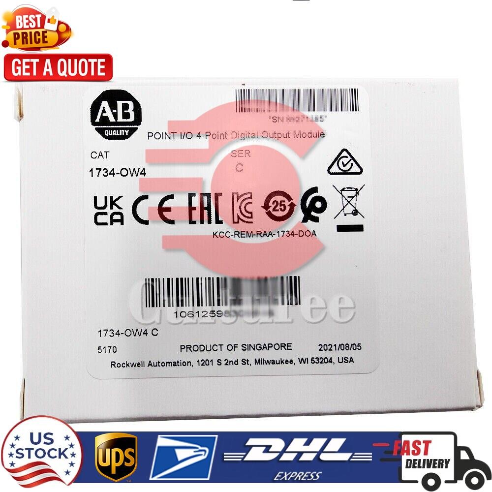 New AB 1734-OW4 POINT I/O 4 Point Digital Output Module 1734OW4 US Free Tax