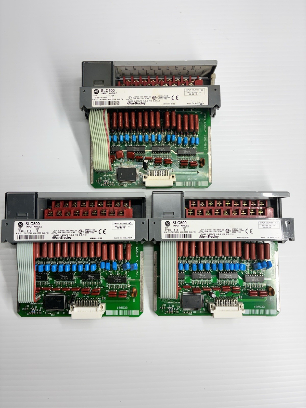 Allen-Bradley 1746-IA16 Ser. C SLC 500 Input Module/Lot of 3
