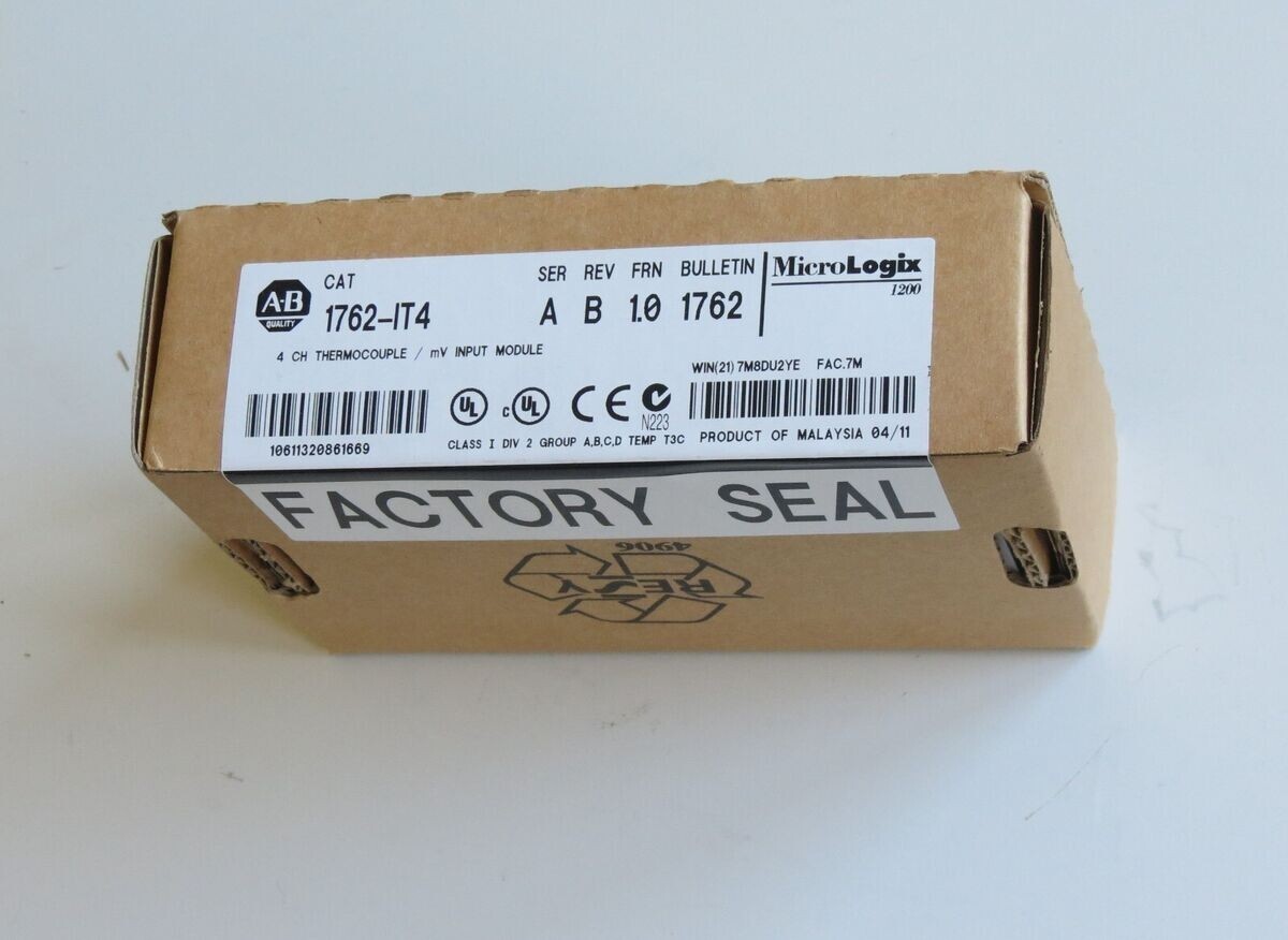 New Sealed AB 1762-IT4 1762IT4 MicroLogix Themocouple/mV Module US Free Tax