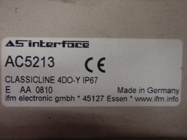 *NIB* IFM Efector Effector Output Module AC5213_4DO-Y IP67_4D0-Y IP67_4DOYIP67