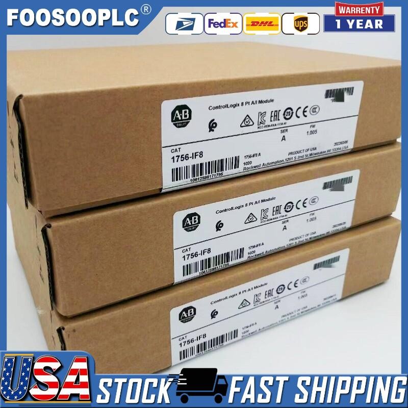 NEW AB 1756-IF8 ControlLogix Analog Input Module Current/Voltage US Free Tax