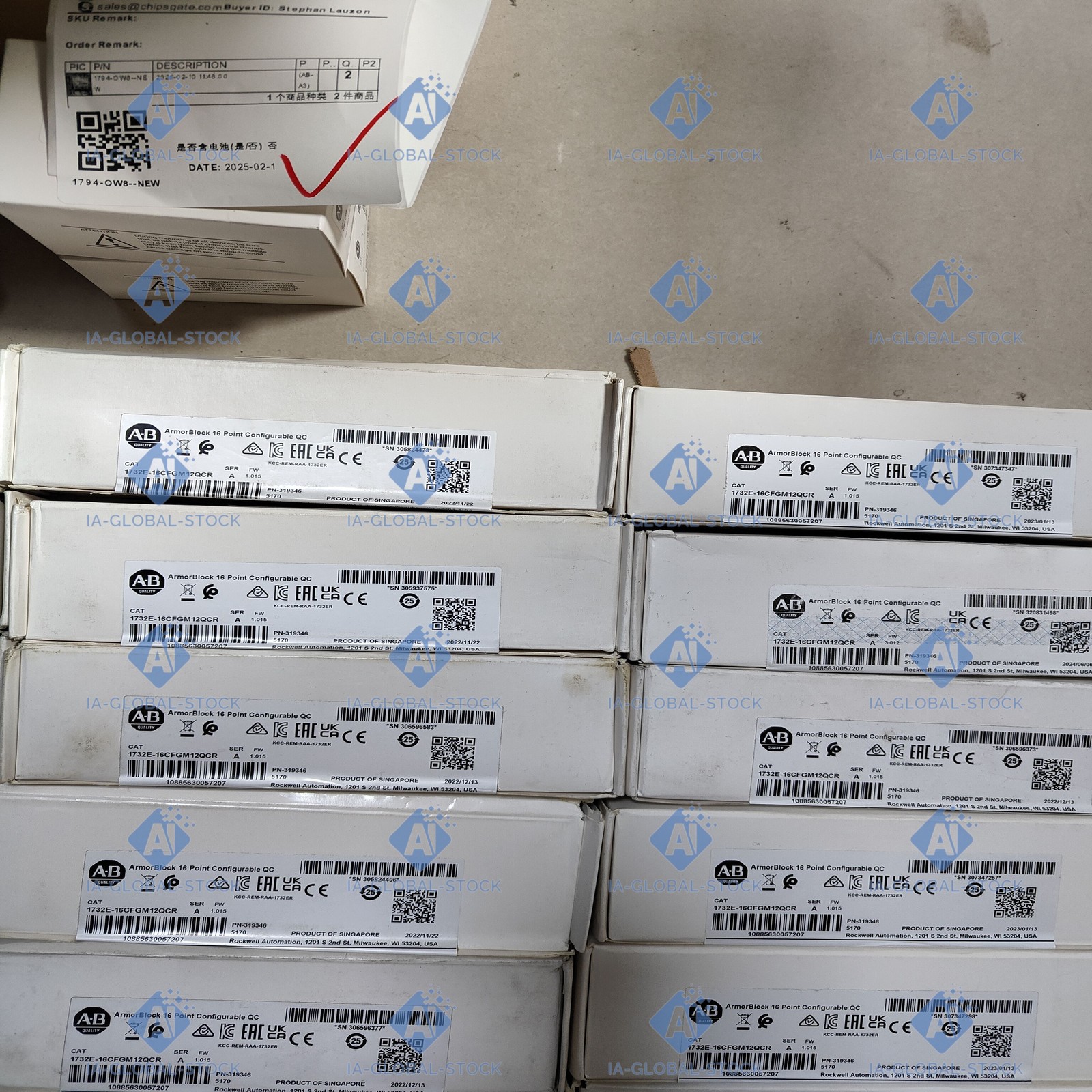 One Unit Brand New 1732E-16CFGM12QCR US Fee Shipping + 1 Year Warranty