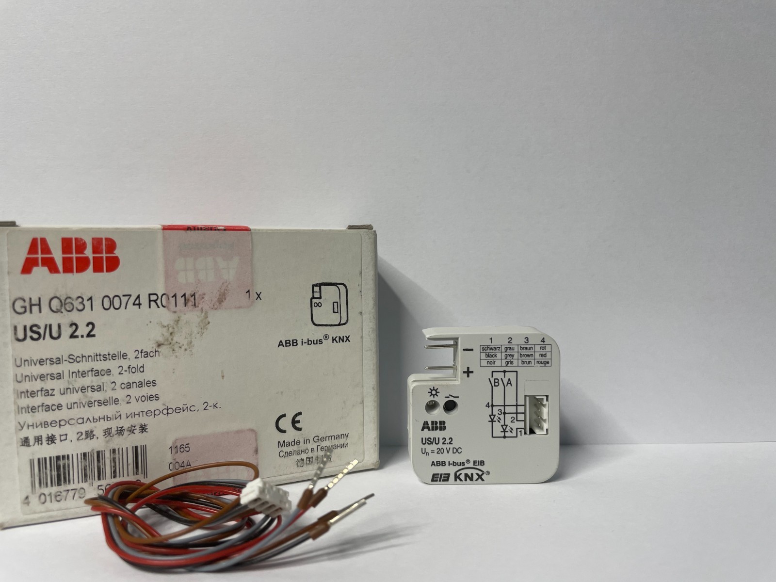 ABB KNX Binary Input 2 Channel US/U 2.2 Smart Home Module NEW Germany