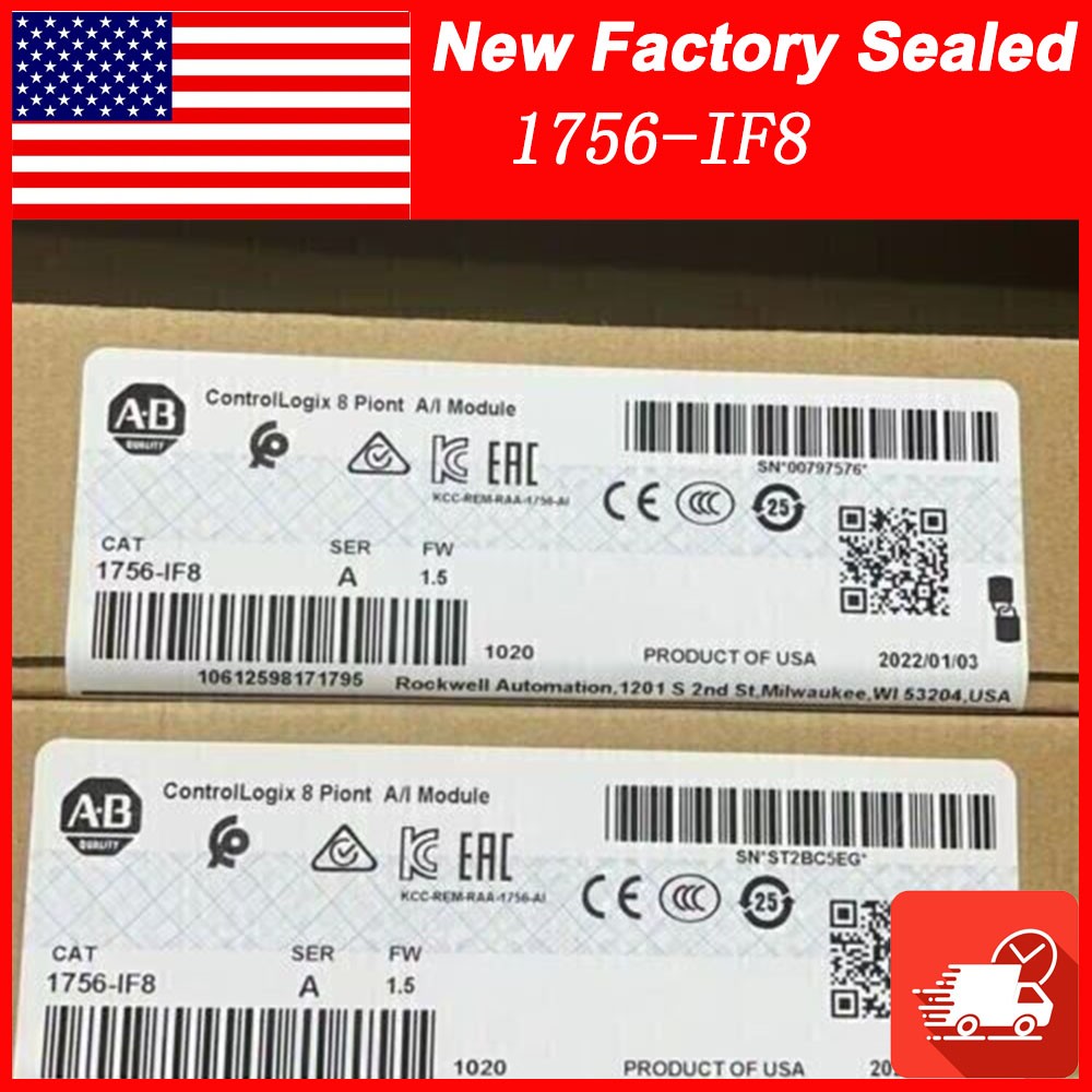 New Factory Sealed AB 1756-IF8 SER A Controllogix 8 Point A/I Module 1756-IF8